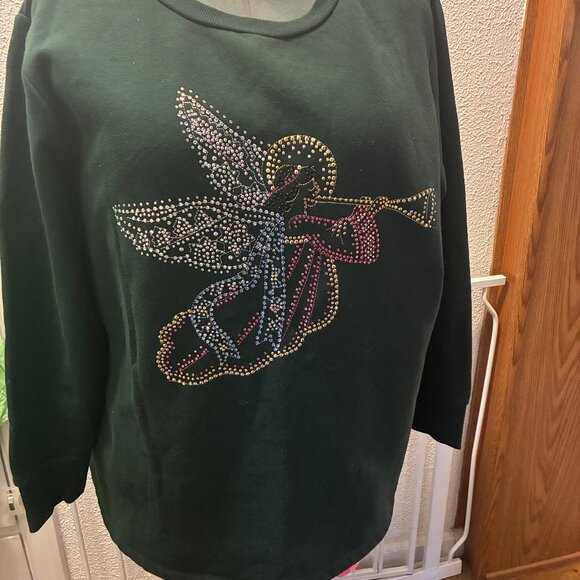 QUACKER FACTORY WOMAN'S 1X CHRISTMAS SWEATSHIRT - Picture 1 of 10